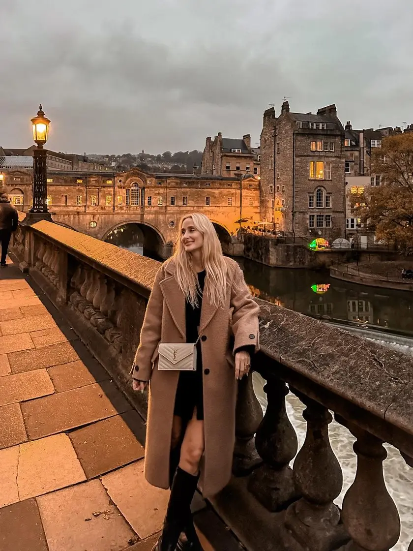 Bath city centre in the evening