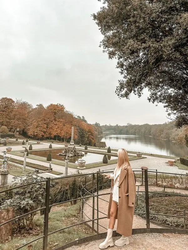 The formal gardens at Blenheim Palace in Oxfordshire
